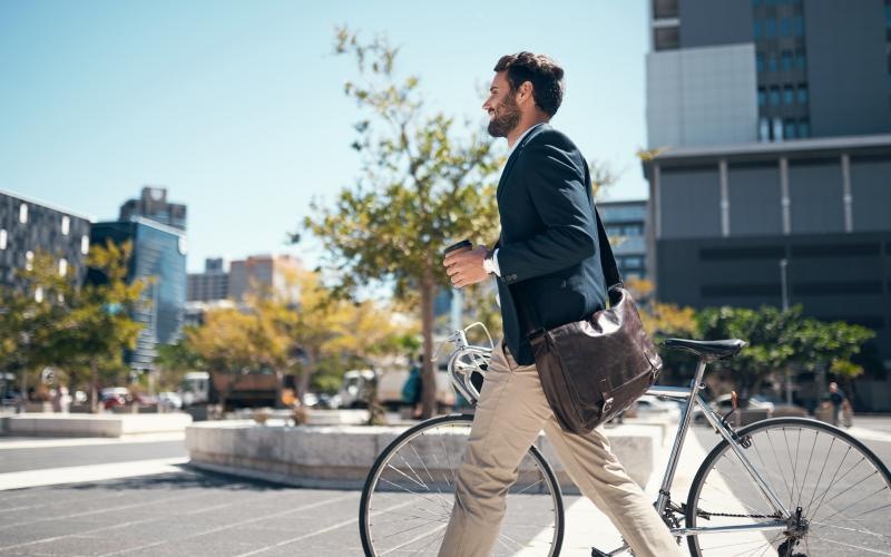 The essence of exceptional living a man walking on a street